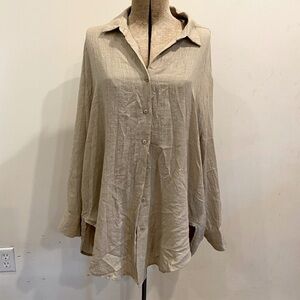 Solai button up shirt/ beach coverup